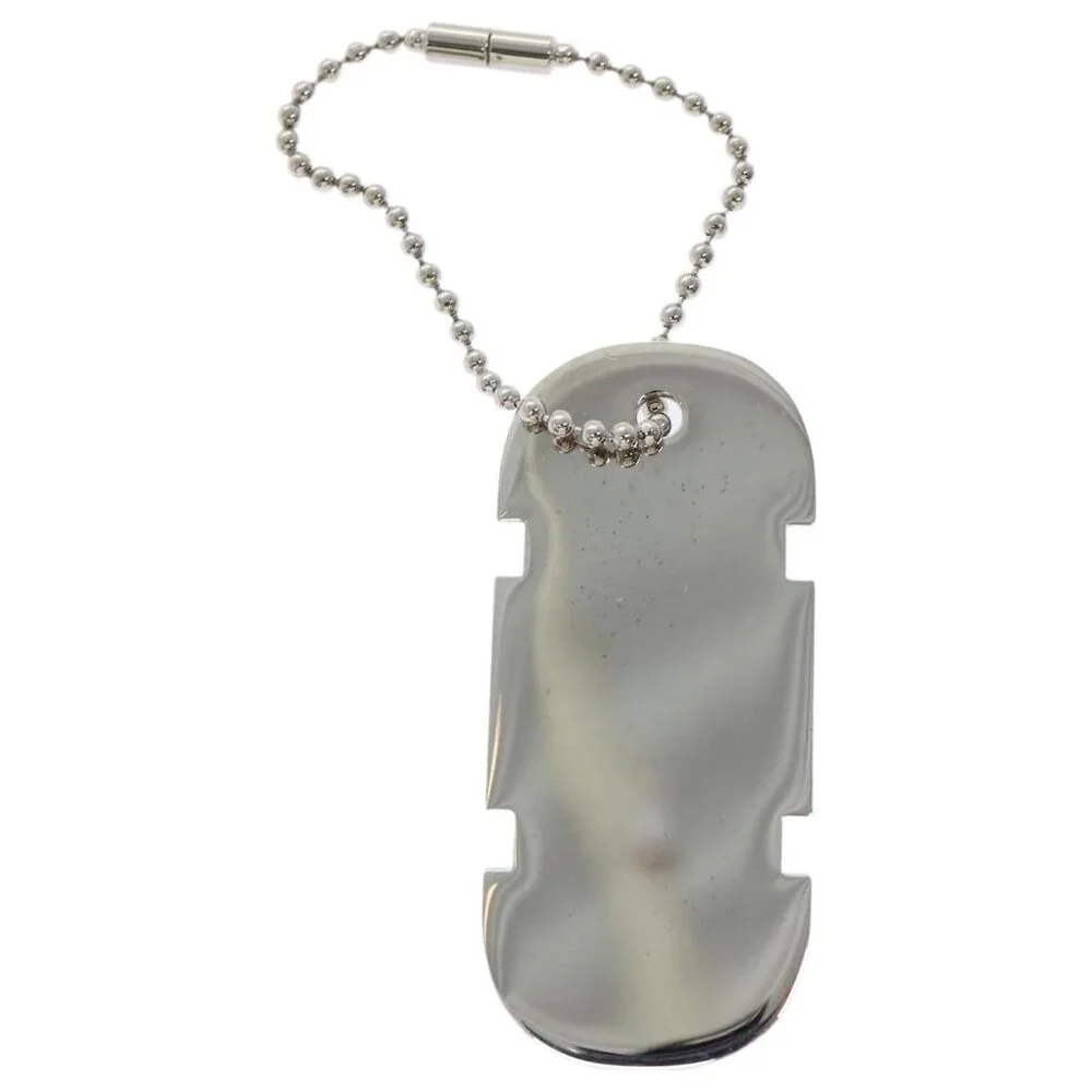 ❌SOLD❌Authentic GUCCI Silver Dog Tag Bag Charm/Key Chain/Necklace Charm - Picture 3 of 13